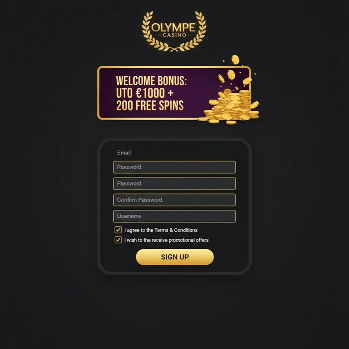 Olympe Casino Signup